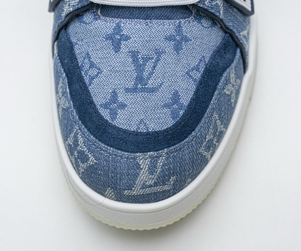 Louis Vuitton Blue Denim Trainer Sneaker 12 - www.kickbulk.co
