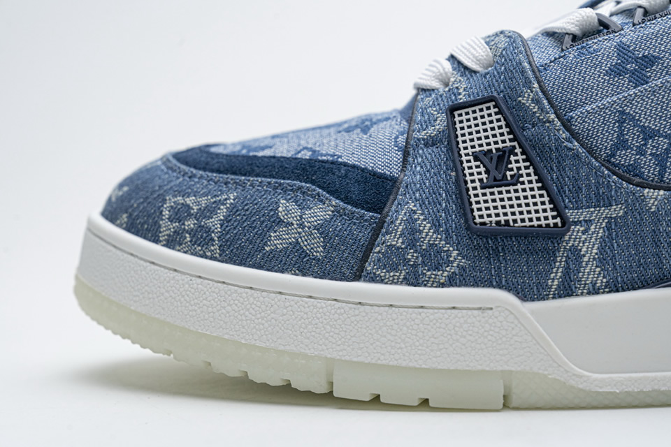 Louis Vuitton Blue Denim Trainer Sneaker 13 - www.kickbulk.co