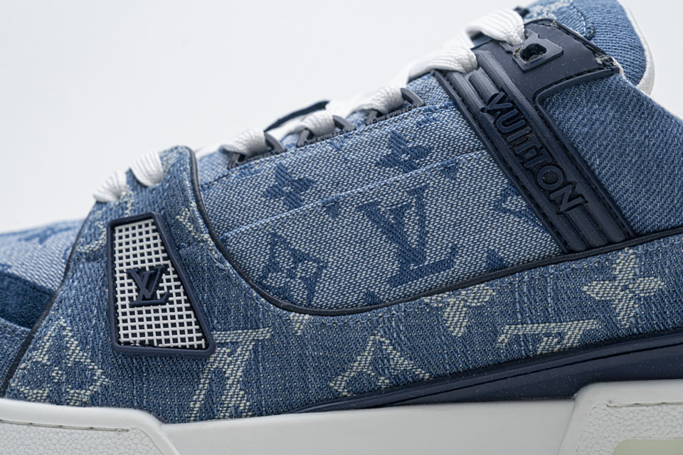 Louis Vuitton Blue Denim Trainer Sneaker 14 - www.kickbulk.co