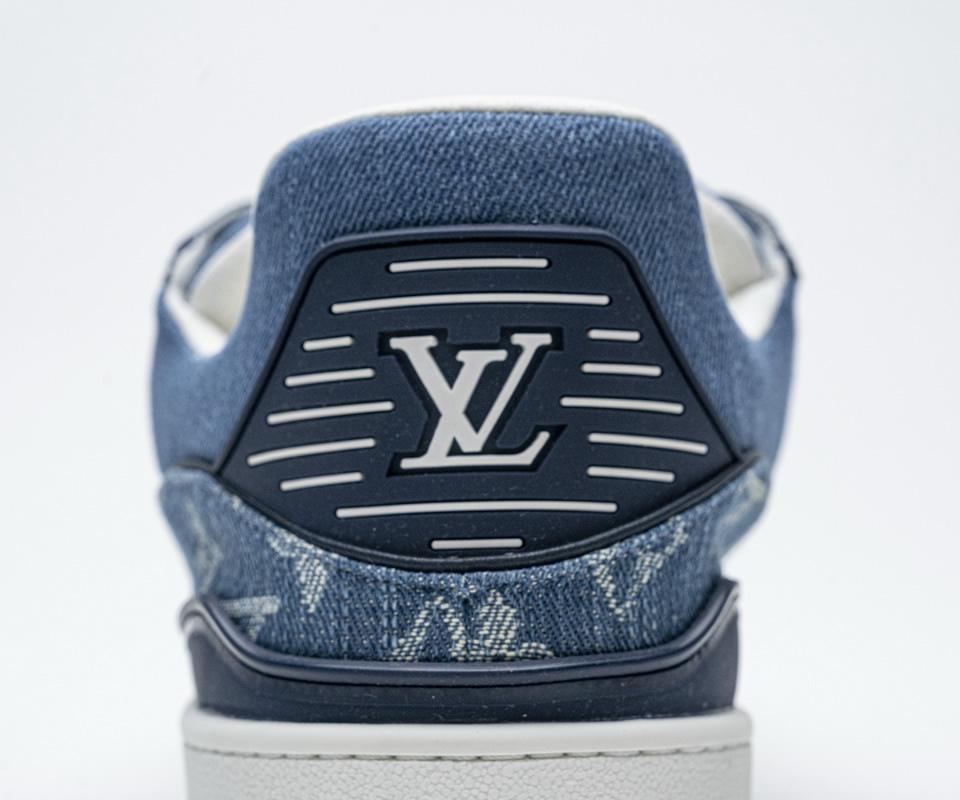 Louis Vuitton Blue Denim Trainer Sneaker 16 - www.kickbulk.co