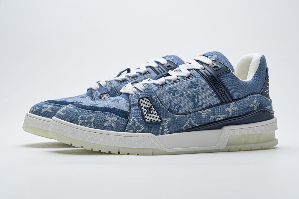 Louis Vuitton Blue Denim Trainer Sneaker 5 - www.kickbulk.co