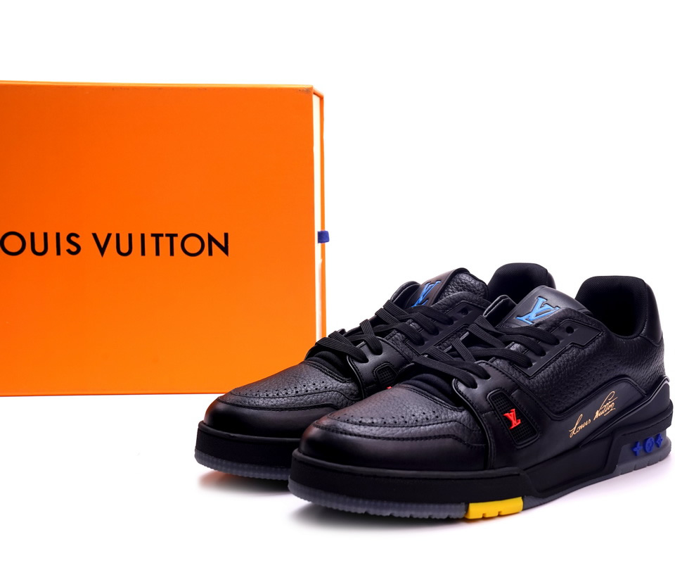 Louis Vuitton Trainer Black Litchi Pattern Fd02219 2 - www.kickbulk.co