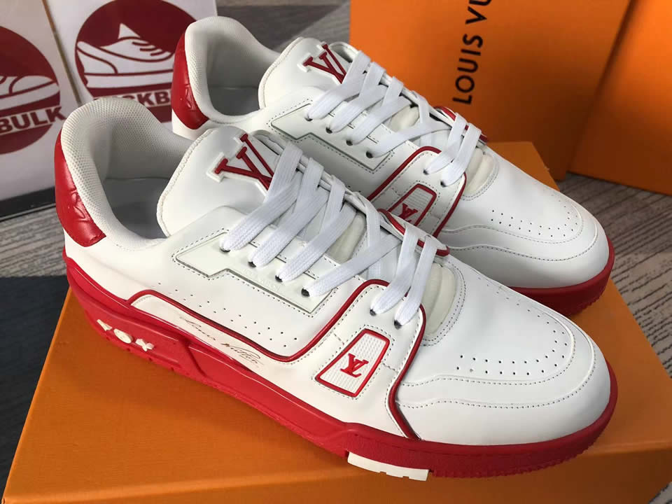 Louis Vuitton Lv Trainer Red White L17086013605380 8888 5 - www.kickbulk.co