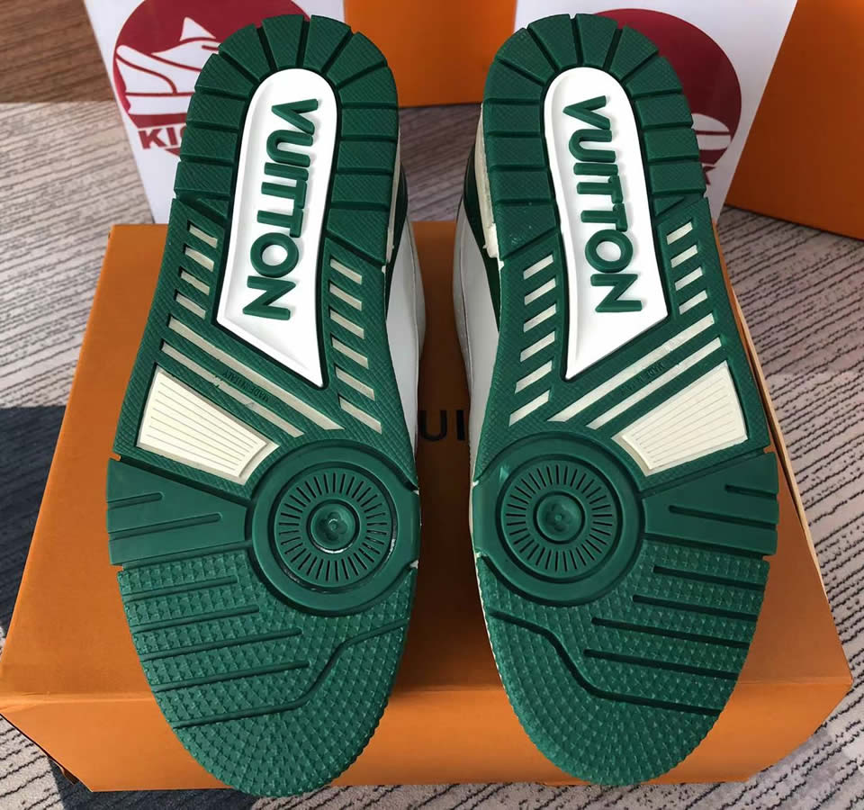 Louis Vuitton Lv Trainer Green White L17086013605380 8889 10 - www.kickbulk.co