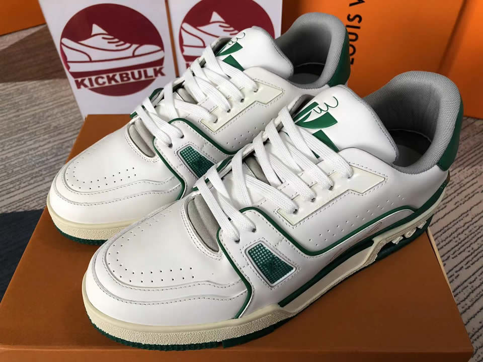 Louis Vuitton Lv Trainer Green White L17086013605380 8889 4 - www.kickbulk.co