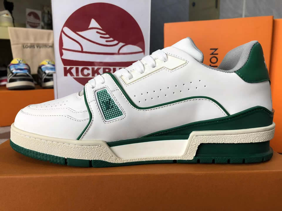 Louis Vuitton Lv Trainer Green White L17086013605380 8889 6 - www.kickbulk.co