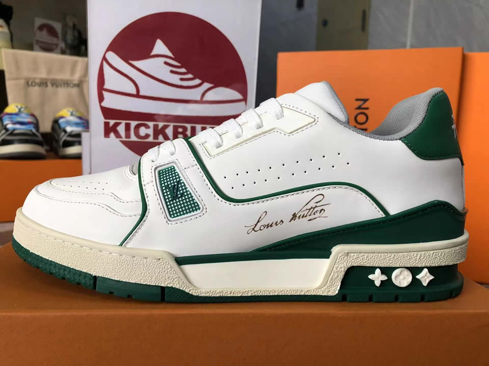 Louis Vuitton Lv Trainer Green White L17086013605380 8889 7 - www.kickbulk.co