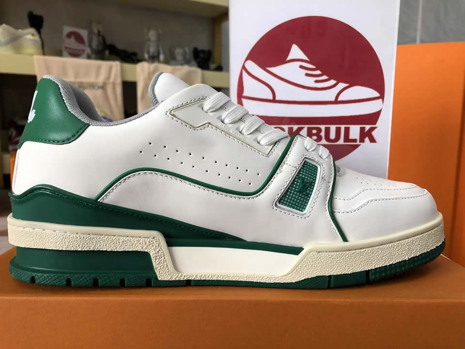 Louis Vuitton Lv Trainer Green White L17086013605380 8889 8 - www.kickbulk.co