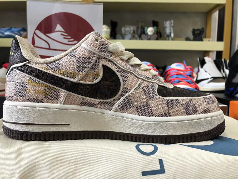 Louis Vuitton Air Force 1 Low Brown Beige Ld4631 202 10 - www.kickbulk.co