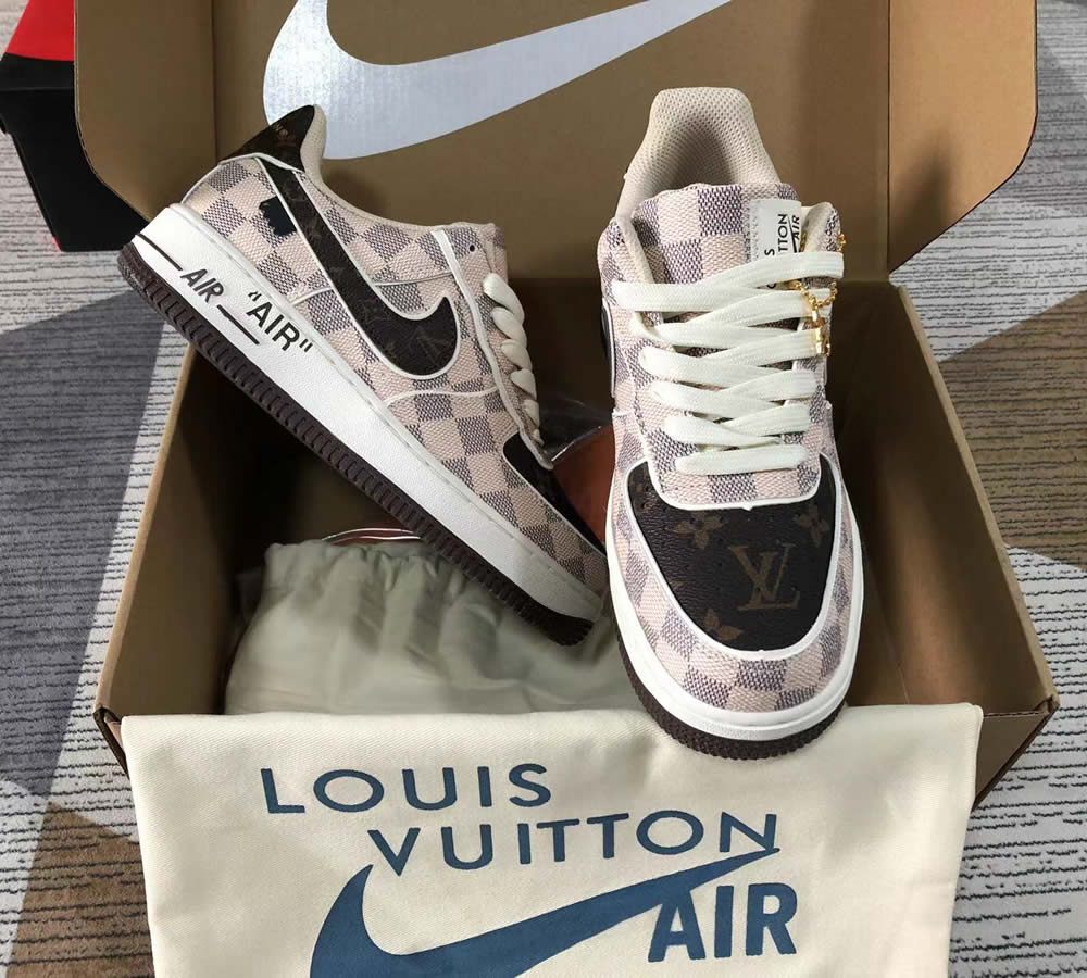 Louis Vuitton Air Force 1 Low Brown Beige Ld4631 202 2 - www.kickbulk.co