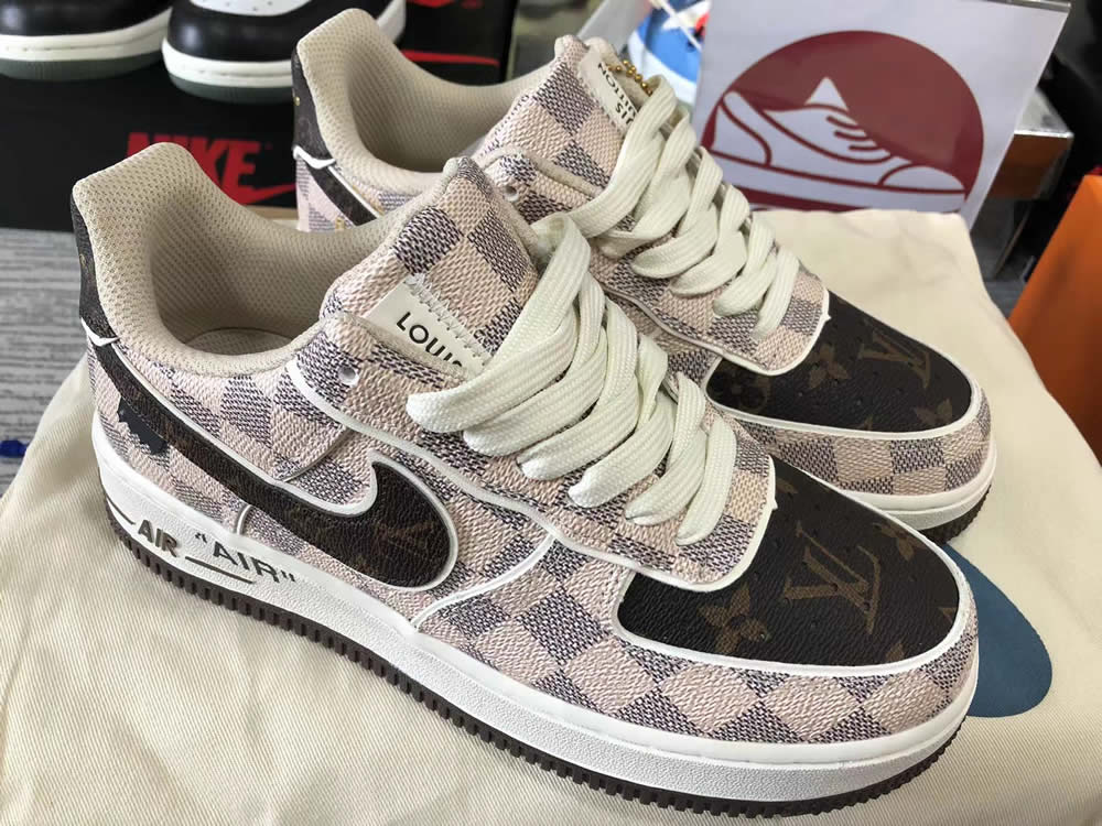 Louis Vuitton Air Force 1 Low Brown Beige Ld4631 202 5 - www.kickbulk.co