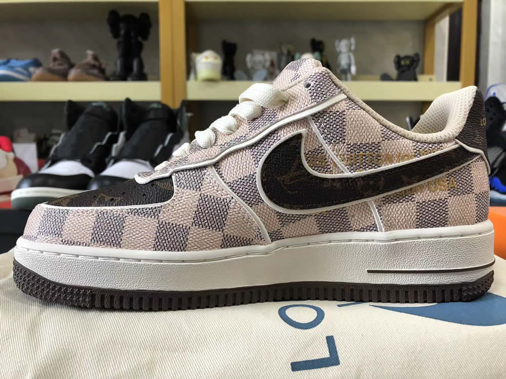 Louis Vuitton Air Force 1 Low Brown Beige Ld4631 202 8 - www.kickbulk.co