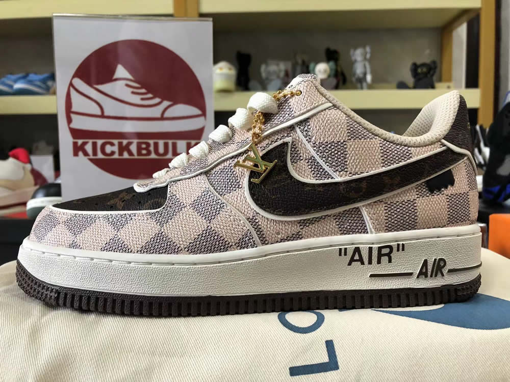 Louis Vuitton Air Force 1 Low Brown Beige Ld4631 202 9 - www.kickbulk.co