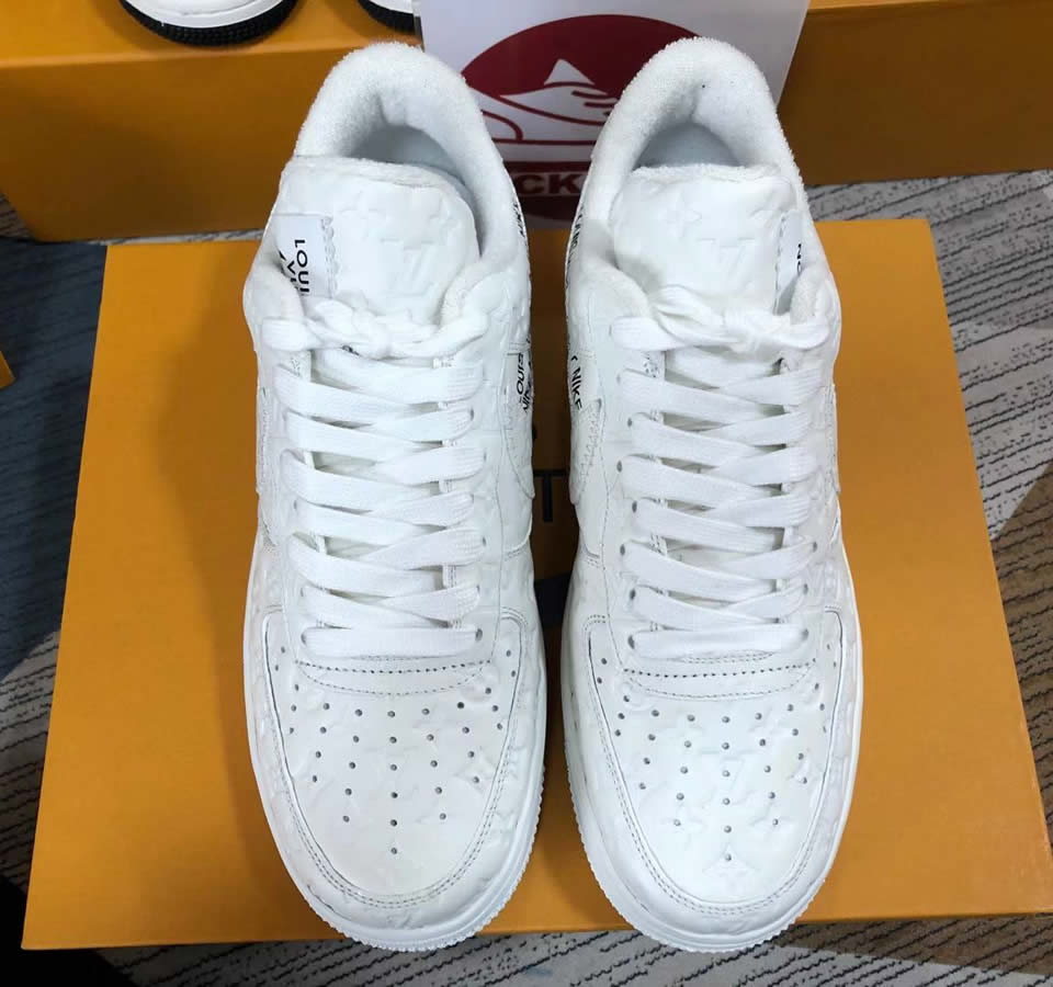 Louis Vuitton Air Force 1 Trainer Sneaker White Lk0221 2 - www.kickbulk.co