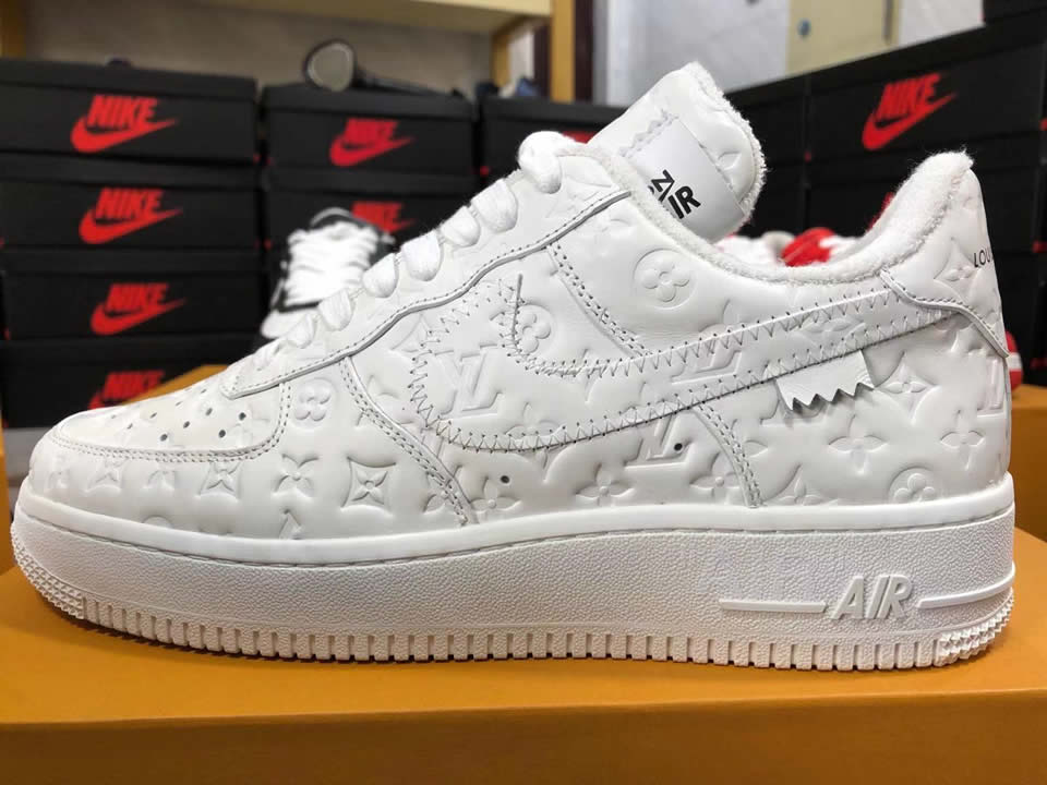 Louis Vuitton Air Force 1 Trainer Sneaker White Lk0221 6 - www.kickbulk.co