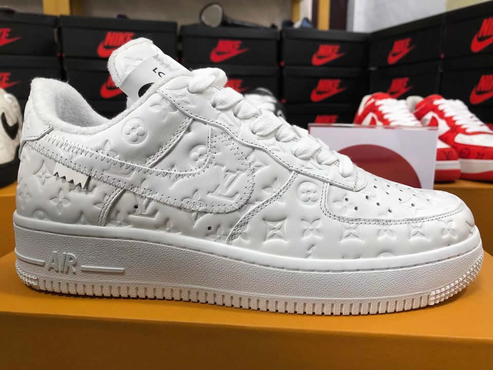 Louis Vuitton Air Force 1 Trainer Sneaker White Lk0221 7 - www.kickbulk.co