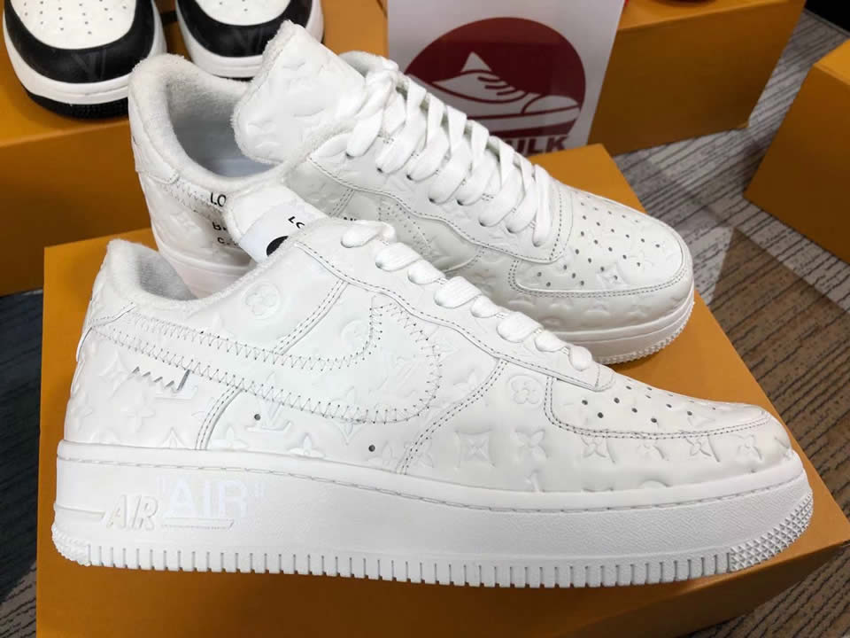 Louis Vuitton Air Force 1 Trainer Sneaker White Lk0221 8 - www.kickbulk.co