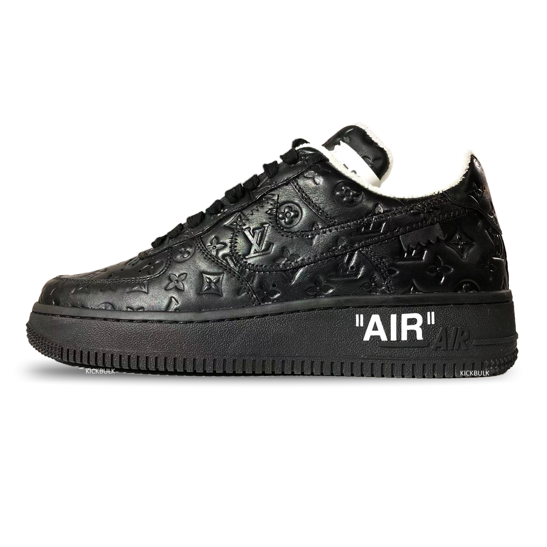 Louis Vuitton Air Force 1 Trainer Sneaker Black White Lk0223 1 - www.kickbulk.co