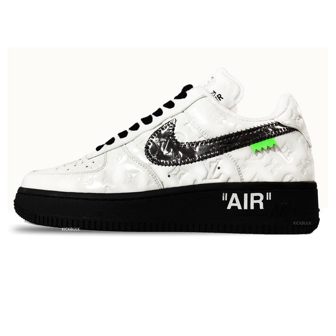 Louis Vuitton Air Force 1 Trainer Sneaker Black White Lk0225 1 - www.kickbulk.co