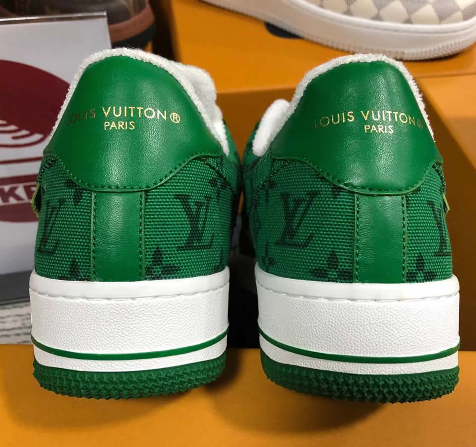 LOUIS VUITTON LV Trainer 'White Green' 1ABLY1 - KICKS CREW