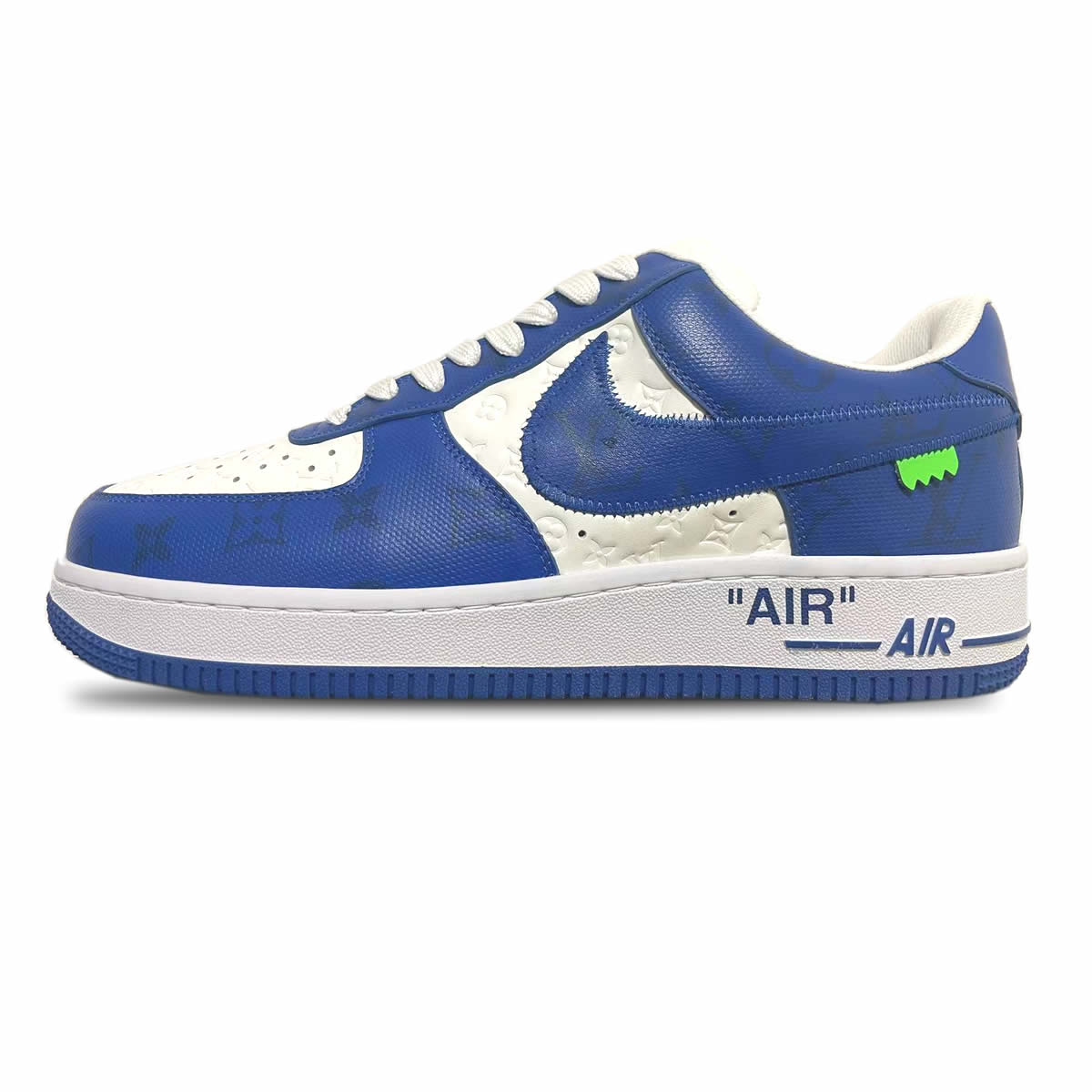 Louis Vuitton Air Force 1 Trainer Sneaker Blue White Lk0228 1 - www.kickbulk.co