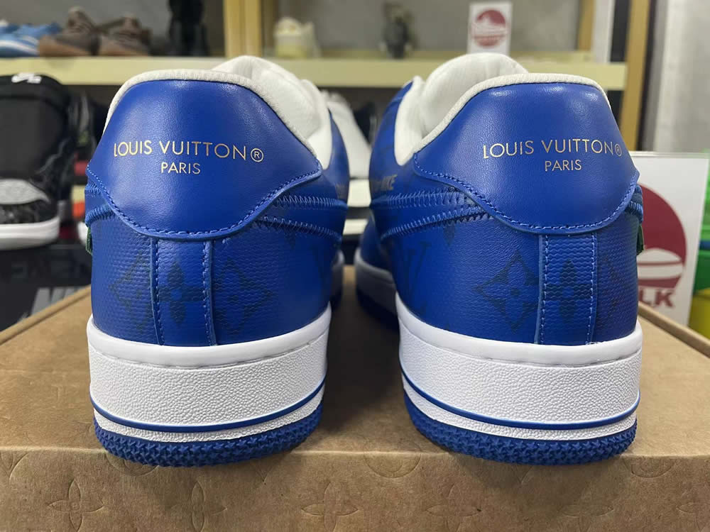 Louis Vuitton Air Force 1 Trainer Sneaker Blue White Lk0228 6 - www.kickbulk.co
