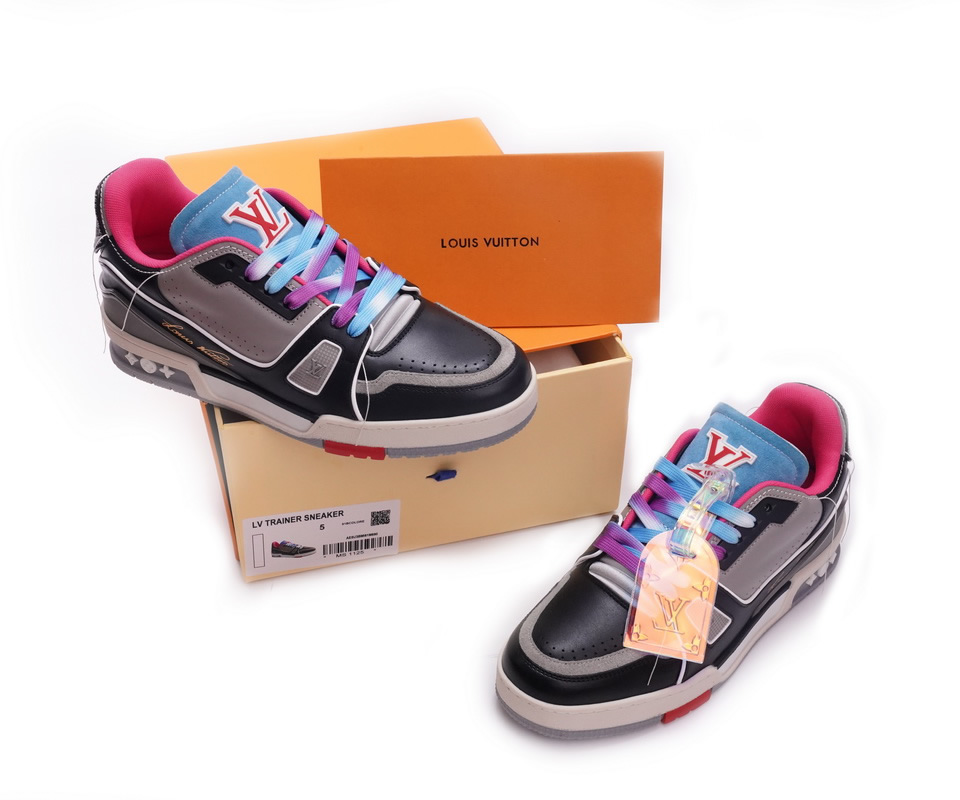 Louis Vuitton Trainer Black Pink Blue Ms0211 3 - www.kickbulk.co