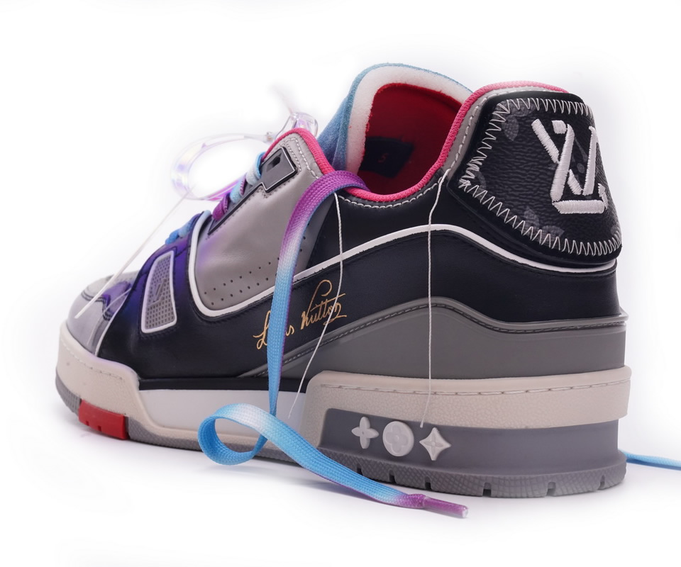 Louis Vuitton Trainer Black Pink Blue Ms0211 6 - www.kickbulk.co