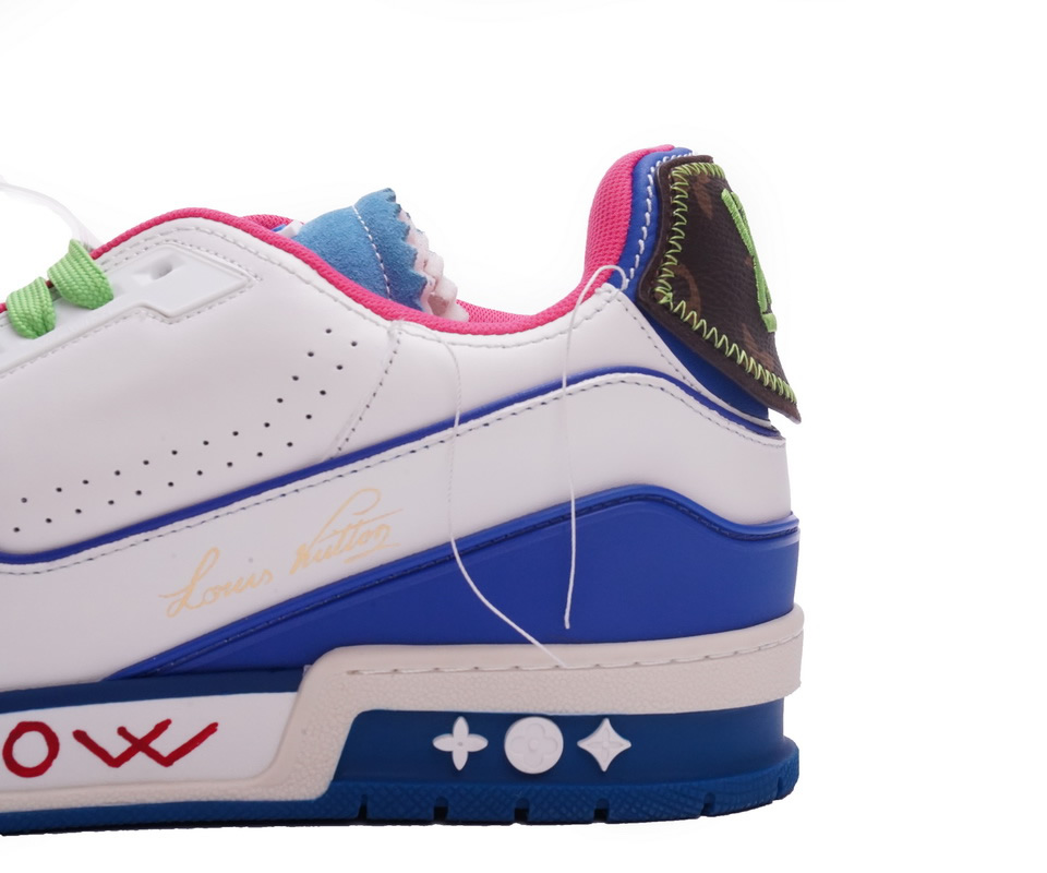 Louis Vuitton Trainer White Pink Blue Ms0223 11 - www.kickbulk.co