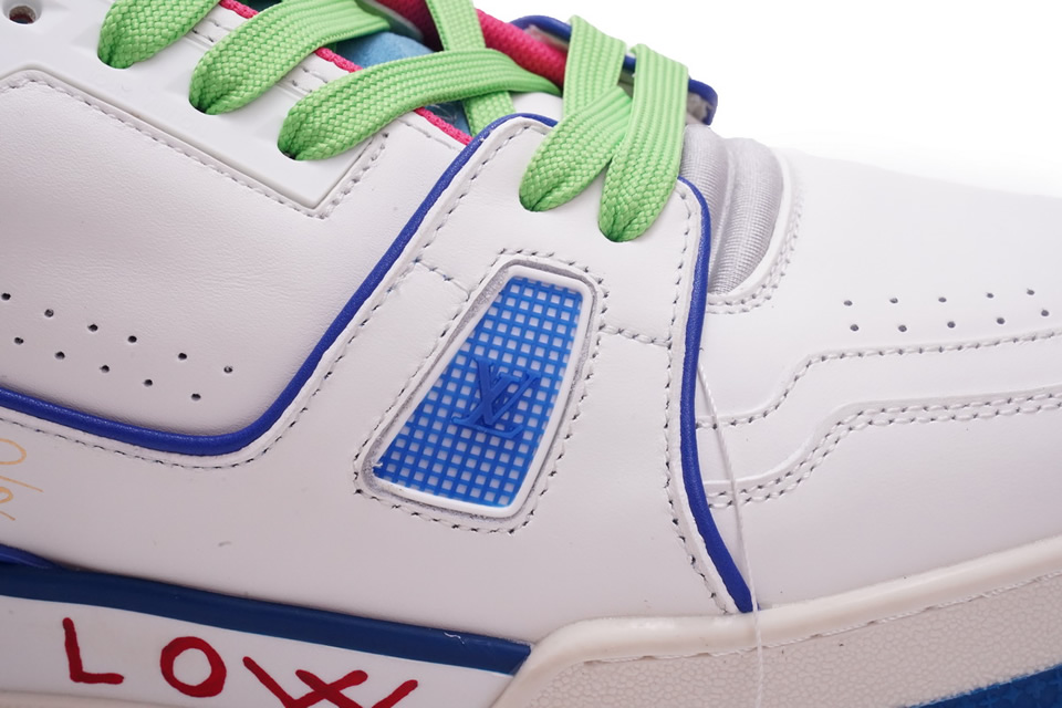 Louis Vuitton Trainer White Pink Blue Ms0223 15 - www.kickbulk.co