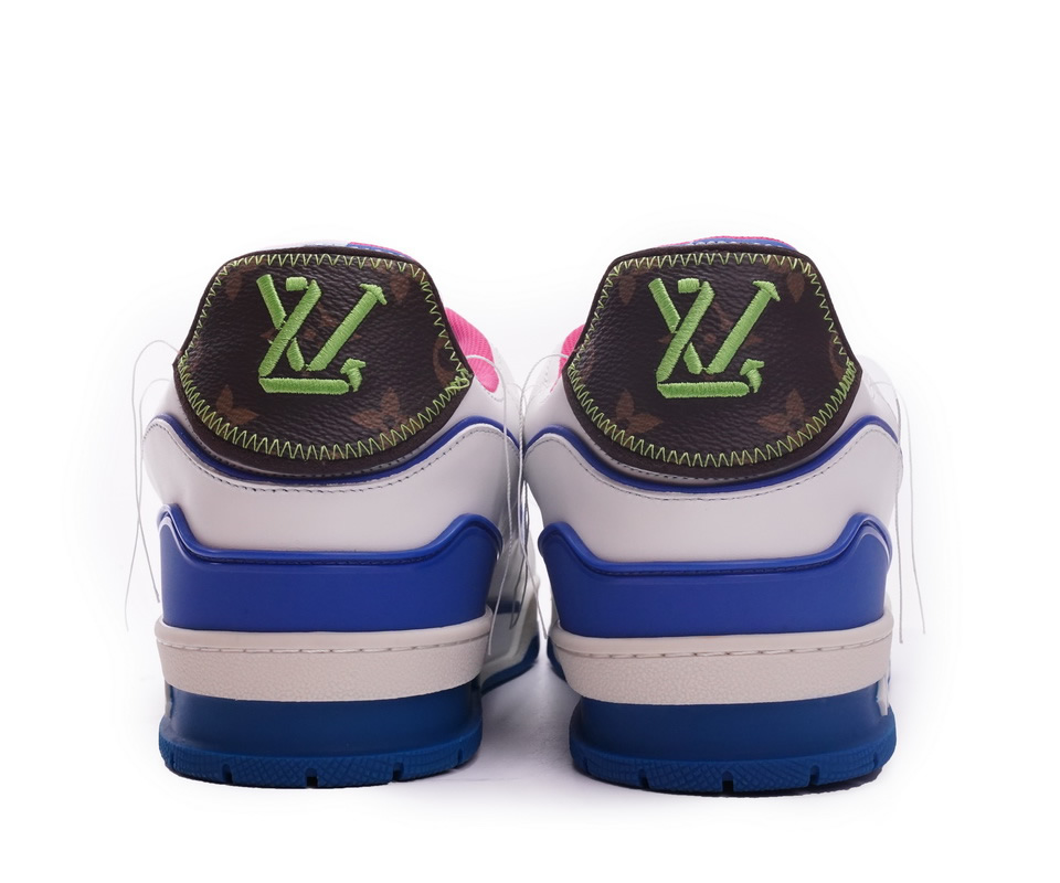 Louis Vuitton Trainer White Pink Blue Ms0223 4 - www.kickbulk.co