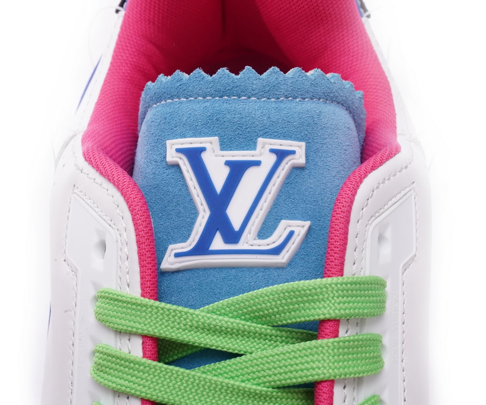 Louis Vuitton Trainer White Pink Blue Ms0223 6 - www.kickbulk.co