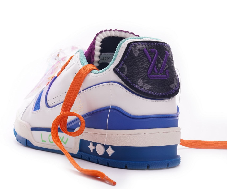 Louis Vuitton Trainer White Green Purple Ms0225 14 - www.kickbulk.co