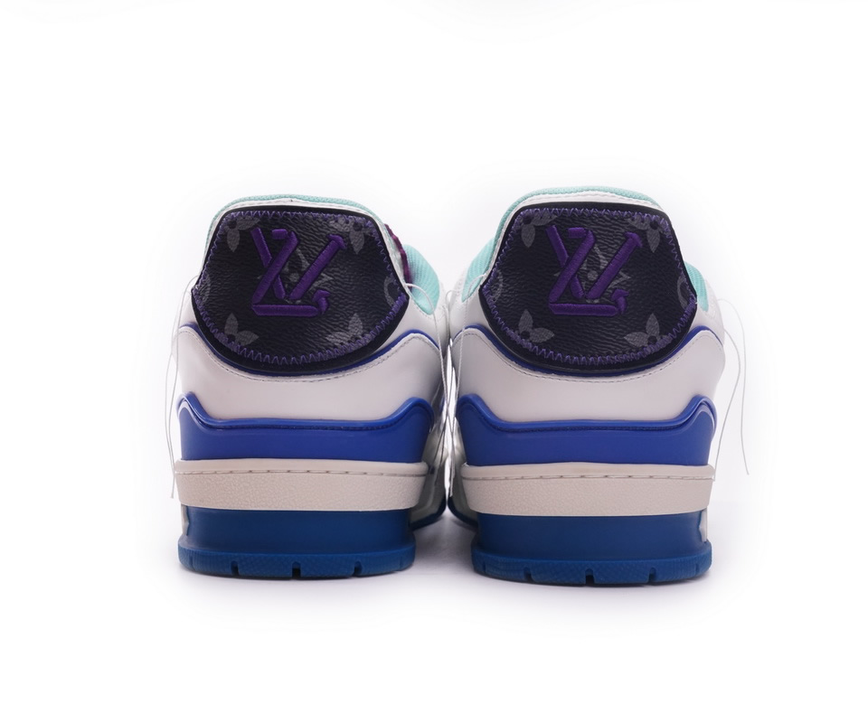 Louis Vuitton Trainer White Green Purple Ms0225 4 - www.kickbulk.co