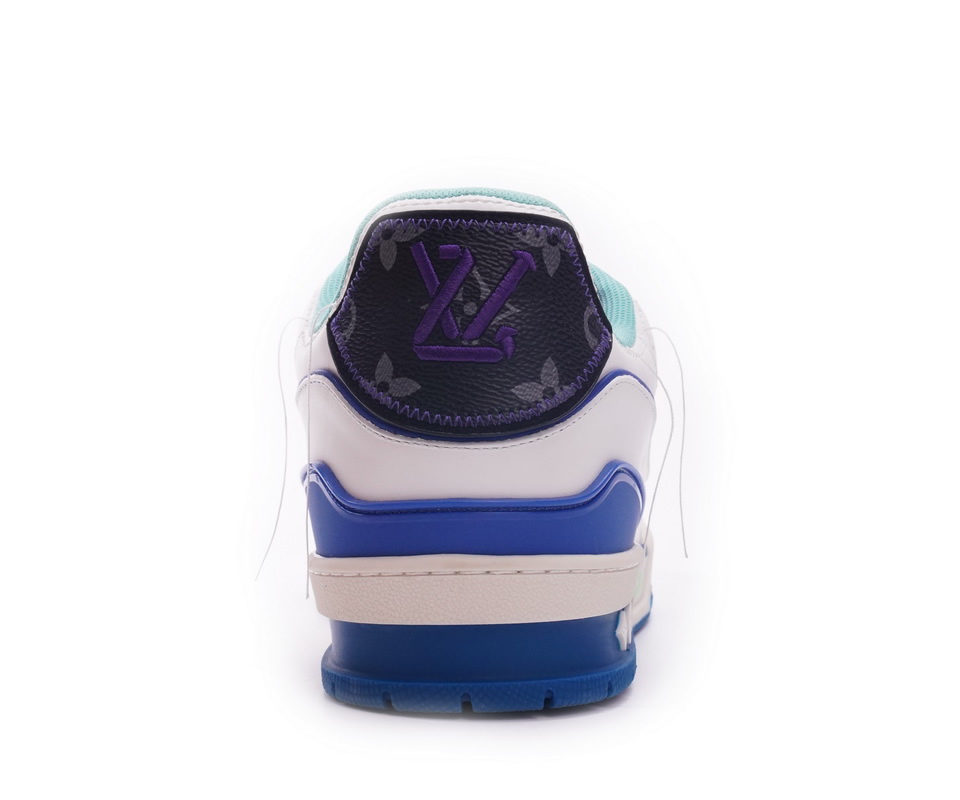 Louis Vuitton Trainer White Green Purple Ms0225 6 - www.kickbulk.co