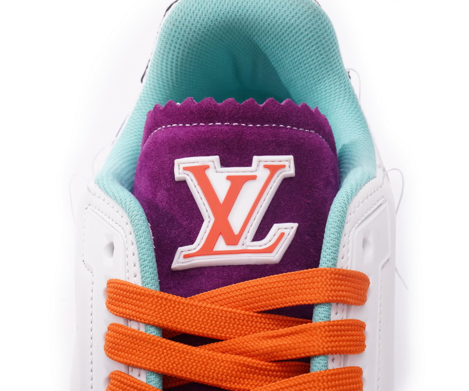 Louis Vuitton Trainer White Green Purple Ms0225 7 - www.kickbulk.co