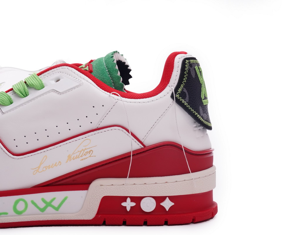 Louis Vuitton Trainer White Red Green Ms0226 11 - www.kickbulk.co