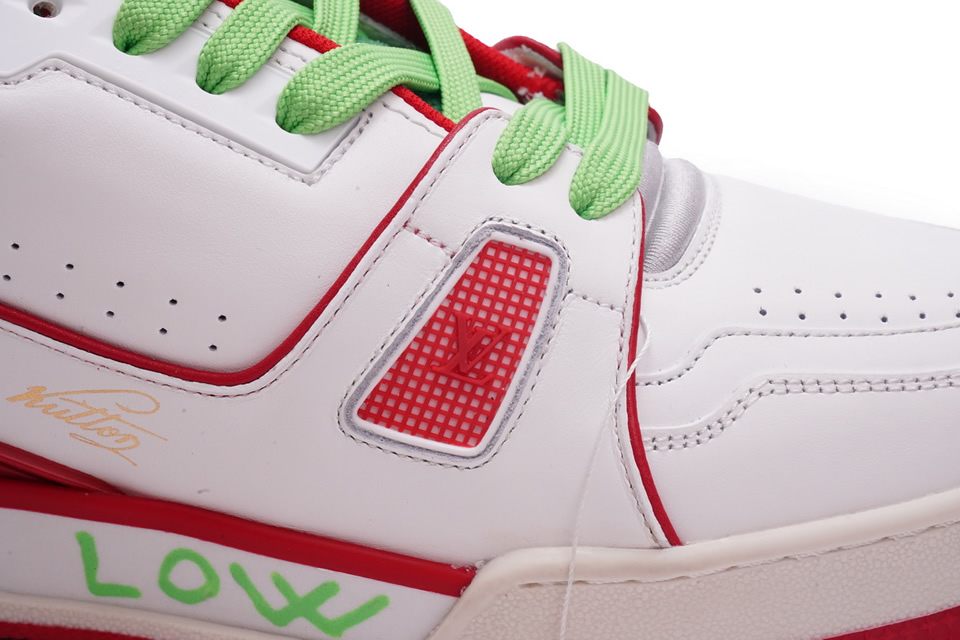 Louis Vuitton Trainer White Red Green Ms0226 14 - www.kickbulk.co