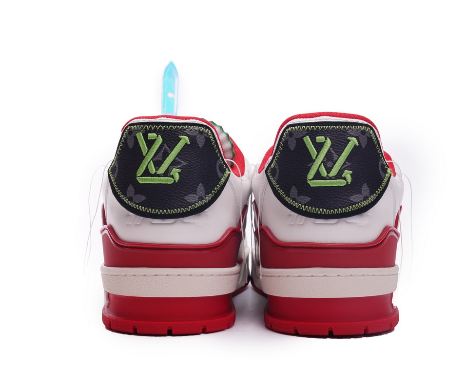 Louis Vuitton Trainer White Red Green Ms0226 4 - www.kickbulk.co