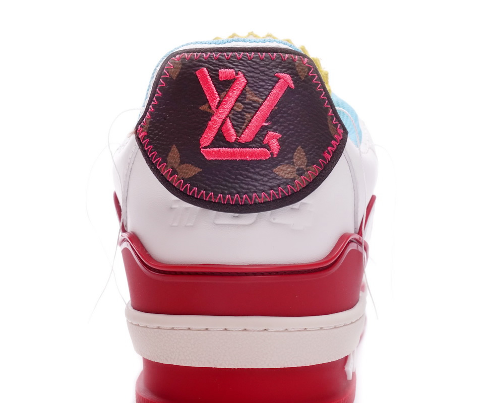 Louis Vuitton Trainer White Blue Yellow Ms0227 12 - www.kickbulk.co