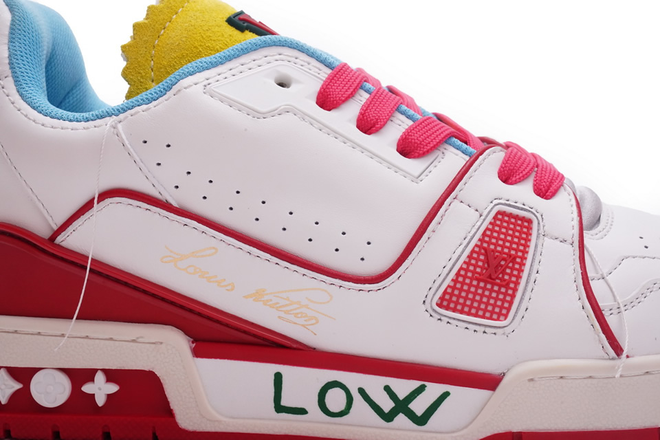 Louis Vuitton Trainer White Blue Yellow Ms0227 13 - www.kickbulk.co