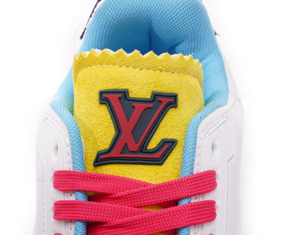 Louis Vuitton Trainer White Blue Yellow Ms0227 6 - www.kickbulk.co