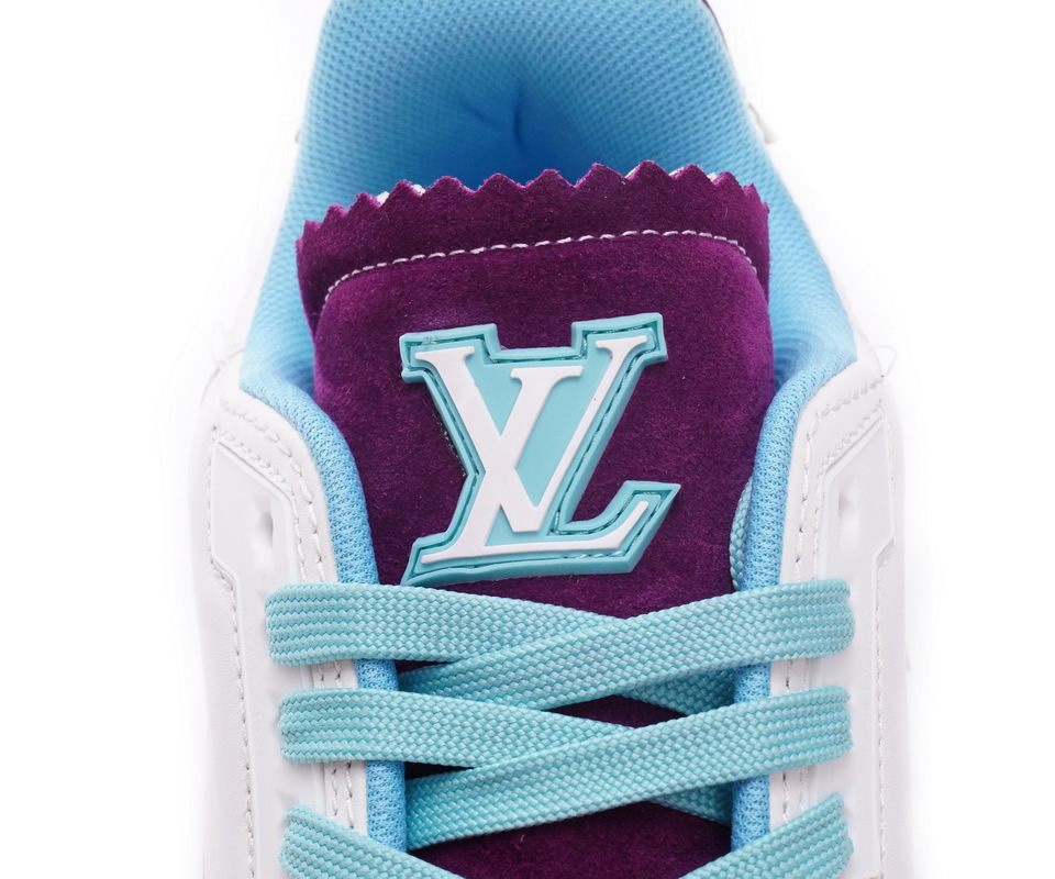 Louis Vuitton Trainer White Blue Purple Ms0228 6 - www.kickbulk.co