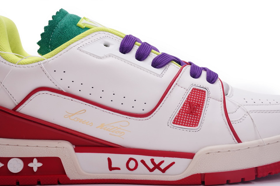 Louis Vuitton Trainer White Yellow Green Ms0229 13 - www.kickbulk.co