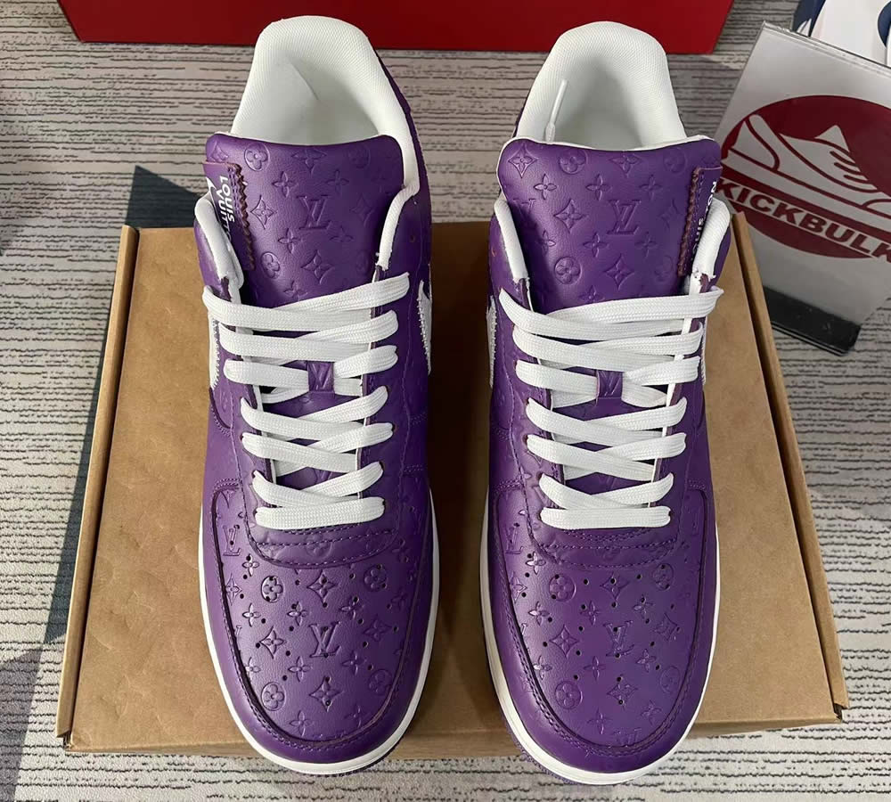 Louis Vuitton Nike Air Force 1 Purple Ms0232 10 3 - www.kickbulk.co