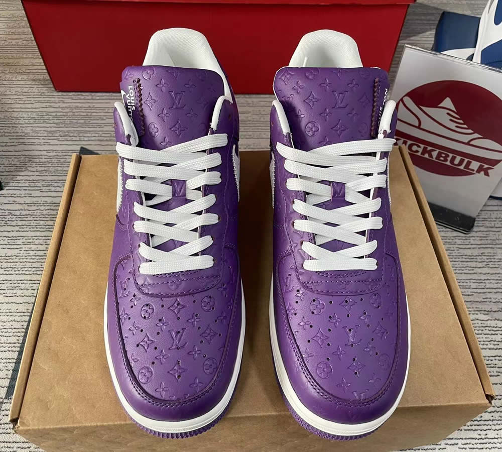 Louis Vuitton Nike Air Force 1 Purple Ms0232 10 4 - www.kickbulk.co