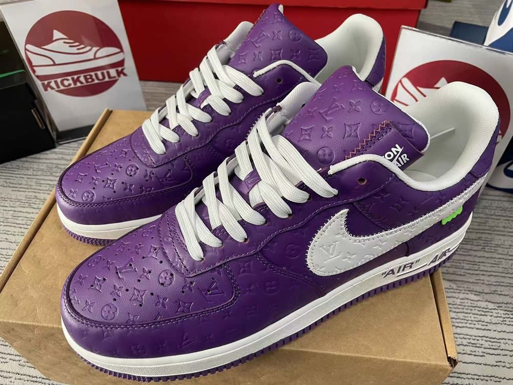 Louis Vuitton Nike Air Force 1 Purple Ms0232 10 5 - www.kickbulk.co