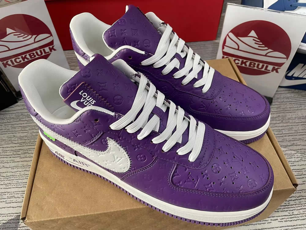 Louis Vuitton Nike Air Force 1 Purple Ms0232 10 6 - www.kickbulk.co