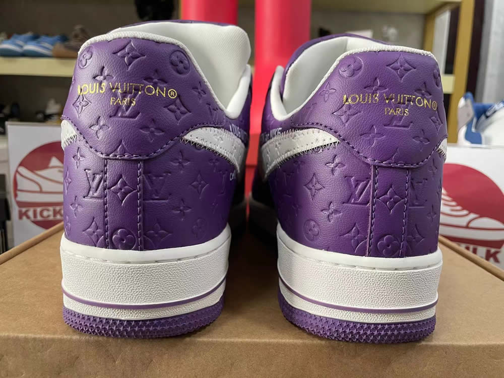 Louis Vuitton Nike Air Force 1 Purple Ms0232 10 7 - www.kickbulk.co