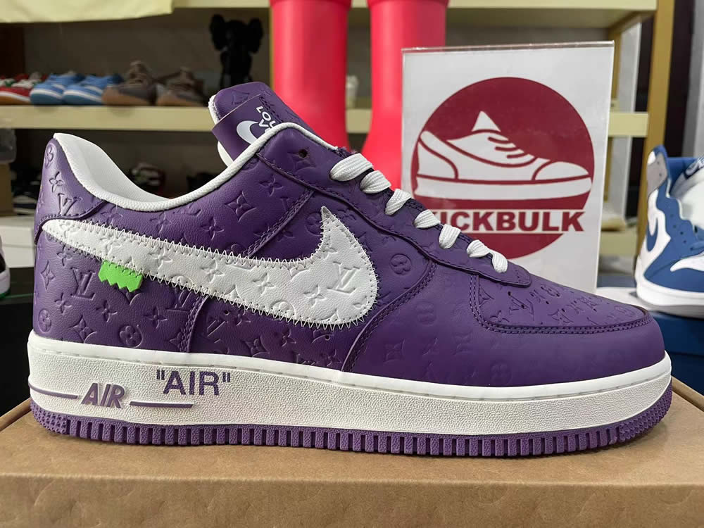 Louis Vuitton Nike Air Force 1 Purple Ms0232 10 8 - www.kickbulk.co